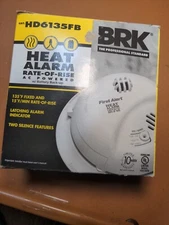 First Alert Hardwired Heat Alarm with Battery Backup, BRK Brands HD6135FB lot v