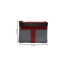 Women's genuine leather coin purse and credit card wallet. Key Chain Holder