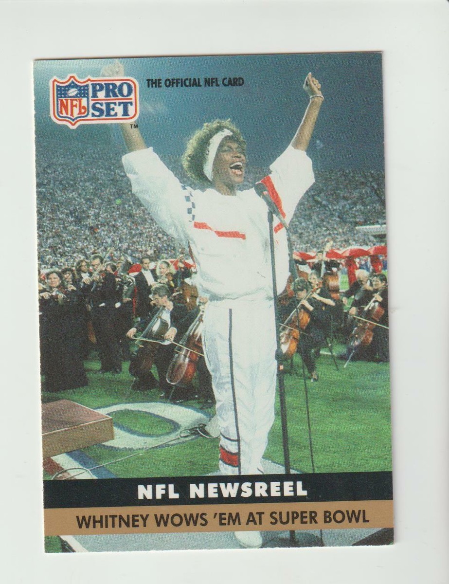 1991 Pro Set #350 Whitney Houston Super Bowl card | eBay