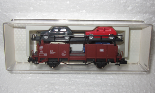 FLEISCHMANN 8225K N DB DOUBLE DECK CAR TRANSPORTER & VW GOLFs Ep IV NOS NIB OVP - Picture 3 of 14