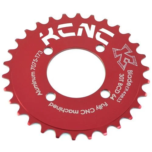 KCNC CNC 7075 Alloy Chainring Set 45-30T, BCD 104-64mm, Red - Image 4 of 4
