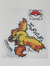 Pokemon B-Side Label Sticker Moltres Waterproof US SELLER