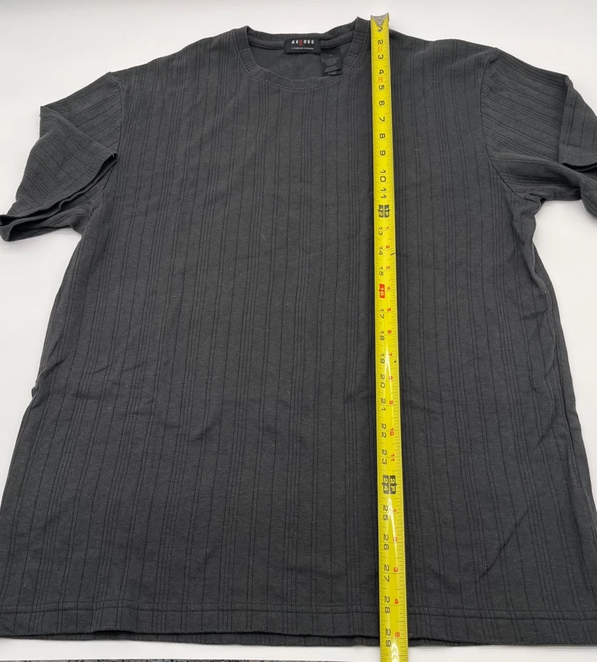 Axcess Men's Short Sleeve Casual Shirt Black Size Medium Crew Neck - Image 3 of 4