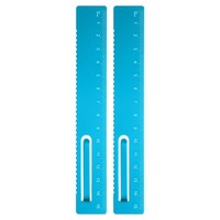 Gerade Lineal 15Cm Metrisch 2 StüCk Blau FüR Messen Studium BüRo
