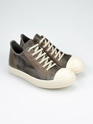 NEW Rick Owens Transparent Mainline Leather Low Top Ramones - Size 41