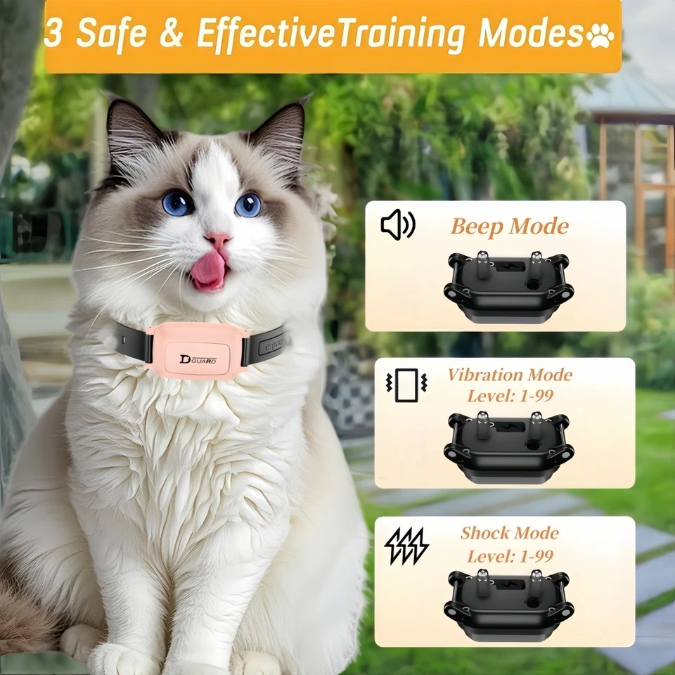 Cat training collar can be remote control and manual waterproof endurance - image 2 of 4