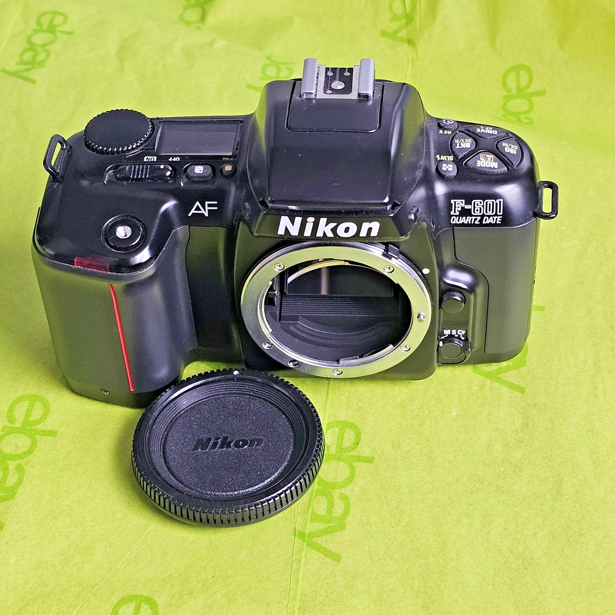 Nikon F 601 QUARTZ DATE 本体 Tokinaレンズ付 Nikon F-601 QD Quartz Date AF SLR 35mm Film Camera Body JAPAN