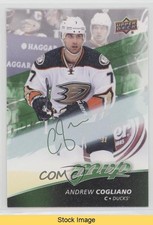 2017-18 Upper Deck MVP Green Script Andrew Cogliano #91 READ 1o7y