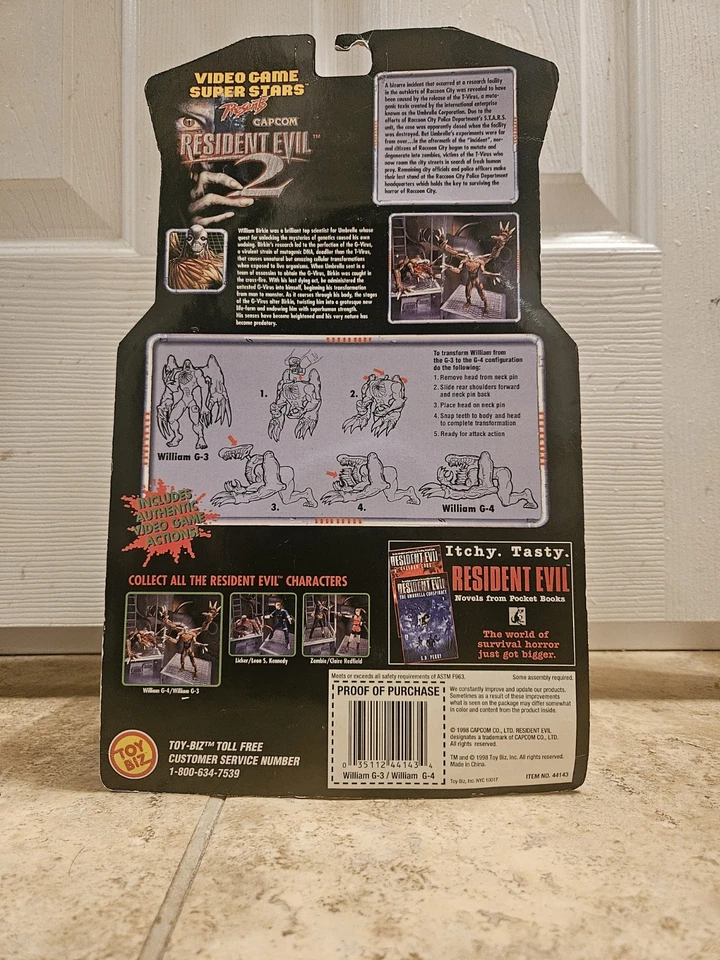 Figura Toybiz Resident Evil 2 1998 William G-3/G-4 Foto 2 de 4