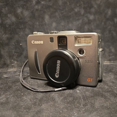 Canon PowerShot G1 3.3MP Digital Camera tested, no charger 