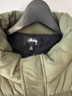Stüssy RIPSTOP DOWN PUFFER JACKET , Olive - XL | eBay