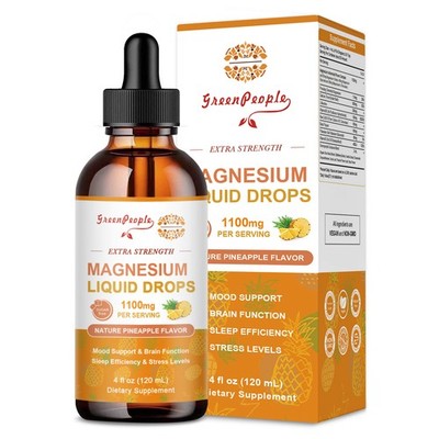 60ml Magnesium Glycinate Liquid Drops Improve Sleep,Anxiety Relief Supplement