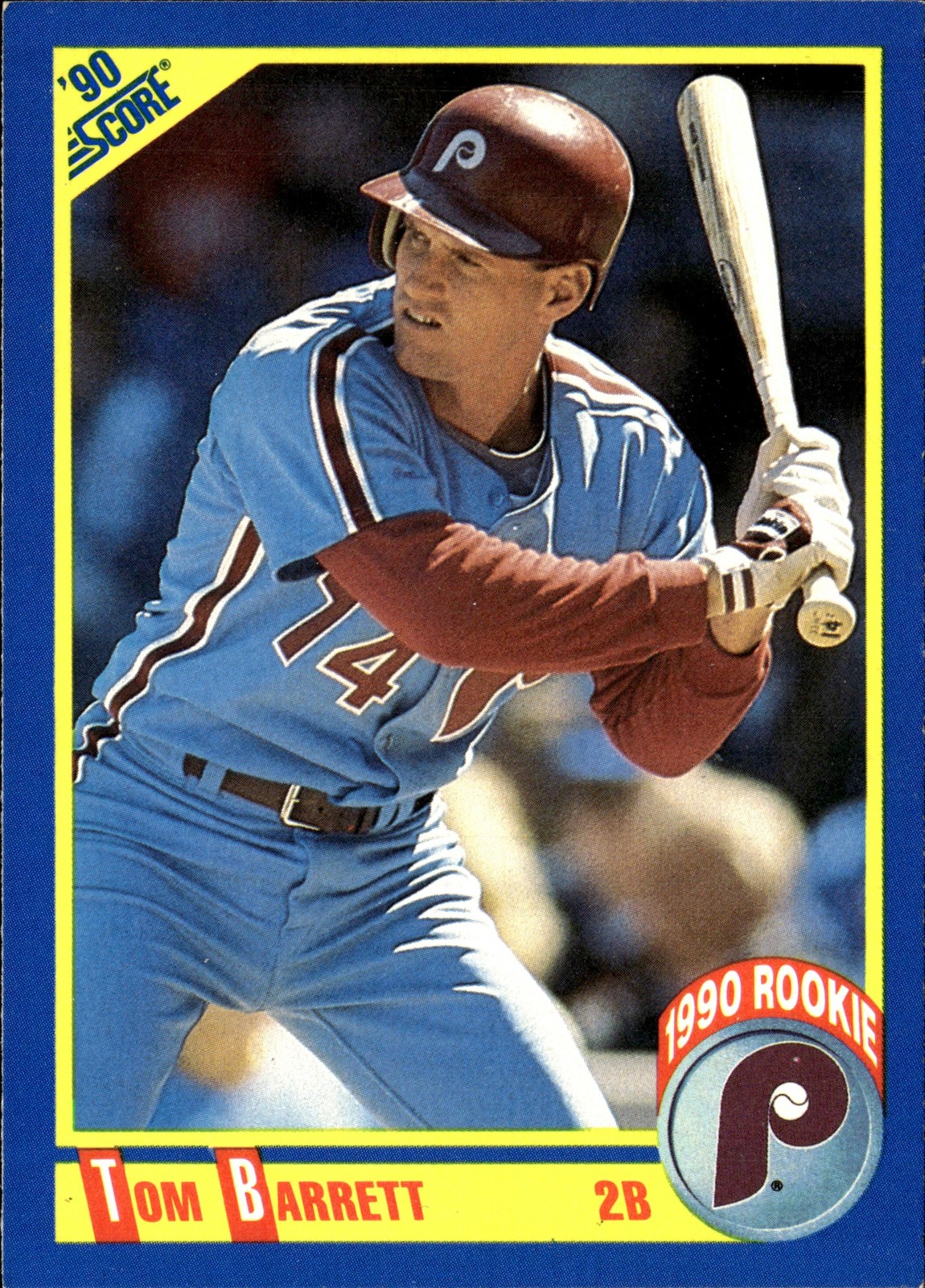 1990 Score TOM BARRETT #633 EX
