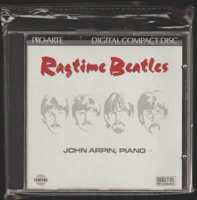 Beatles Ragtime John Arpin Piano 1986 CD New Sealed