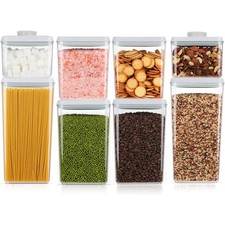8Pcs Pop Food Storage Containers Airtight Food Storage Containers Set Lids