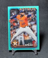 Alex Speas Aqua Rookie RC 2024 Topps Update Series Card #US222 Houston Astros