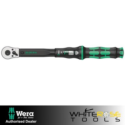 Wera Click Torque B 2 Drehmomentschlüssel 3/8'' Antrieb mit Umschaltknarre 20-100 Nm