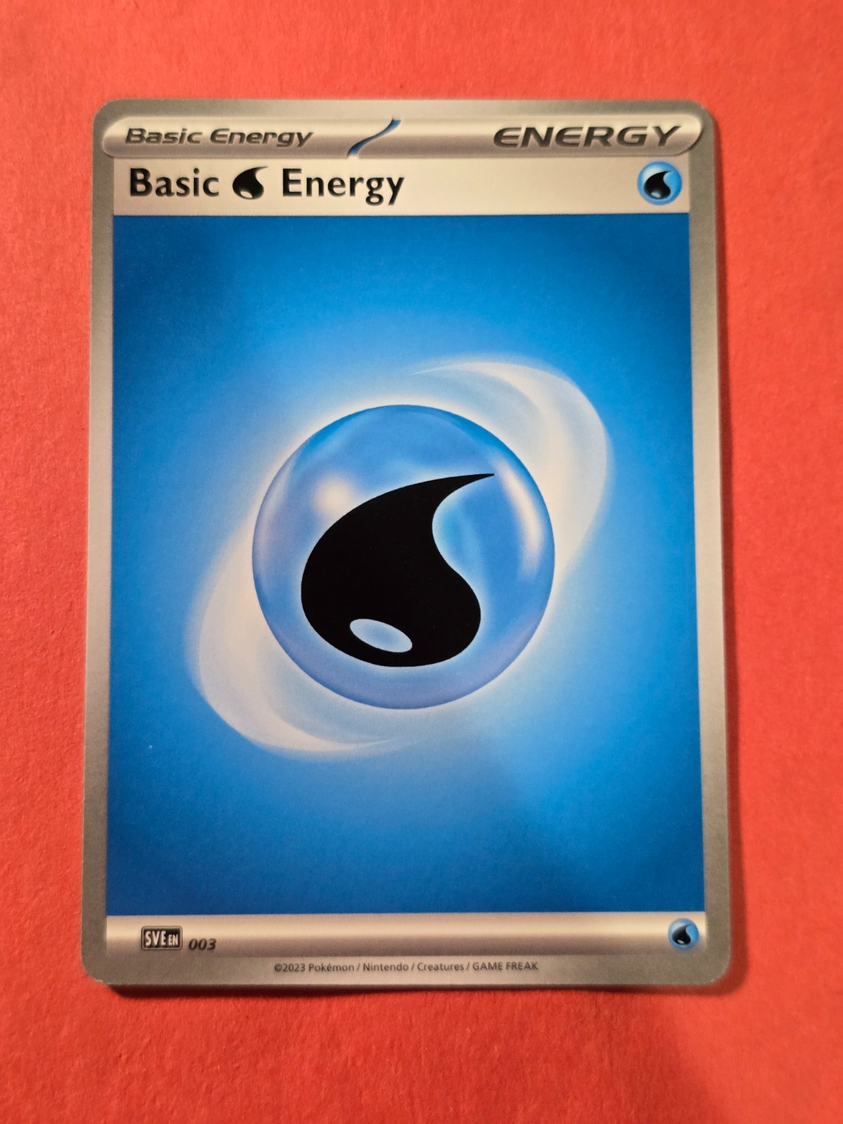 2023 Pokemon TCG Scarlet & Violet #003 Basic Water Energy, NF/H, cd1