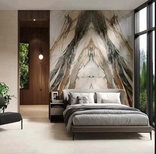 Brown Marble Bookmatch Porcelain Tile Slab 120x280 cm