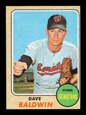 1968 Topps #231 Dave Baldwin RC Washington Senators