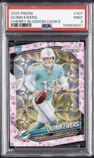 2025 PANINI PRIZM CHERRY BLOSSOM CHOICE #307 QUINN EWERS 1/15 PSA 9