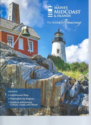 Travel Guide, Maine's Midcoast & Islands, The Middle of Amazing Lighthouse Map