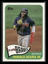 Ronald Acuna Jr. 2021 Topps 1965 Topps Redux #T65-6 Atlanta Braves