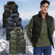 Weste Übergangs Bodywarmer Jacke Steppweste Basic Sport Herren Mix Ärmellos