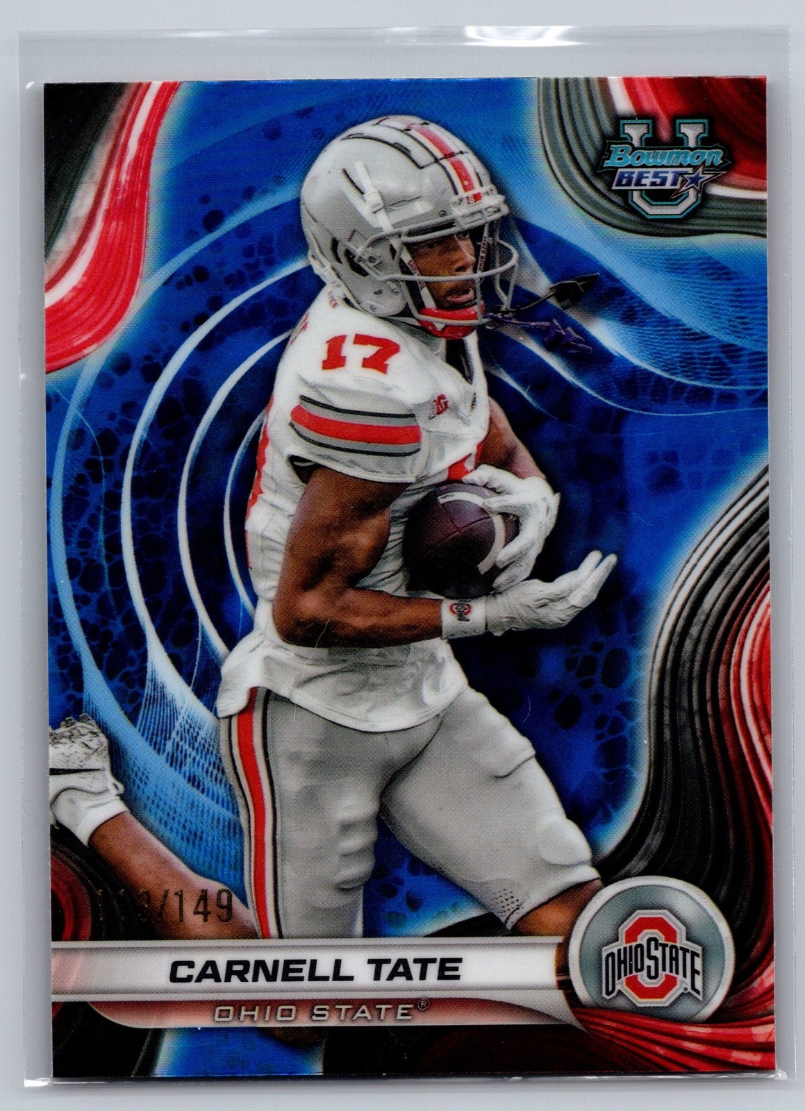 2024 Bowman's Best University Carnell Tate #47 Blue Refractor /149