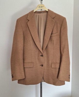 WOMENS LIGHT CAMEL WARM 100% ALPACA WOOL JACKET
