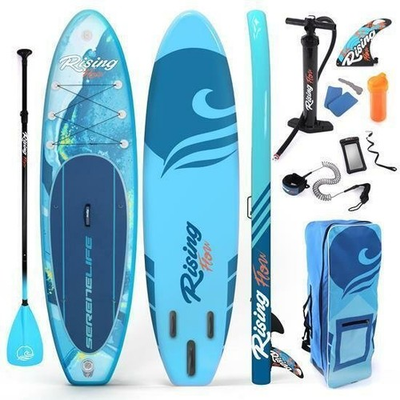#ad SereneLife 10ft6in Inflatable Surf Stand Up Paddle Board Youth amp; Adult $139.99
