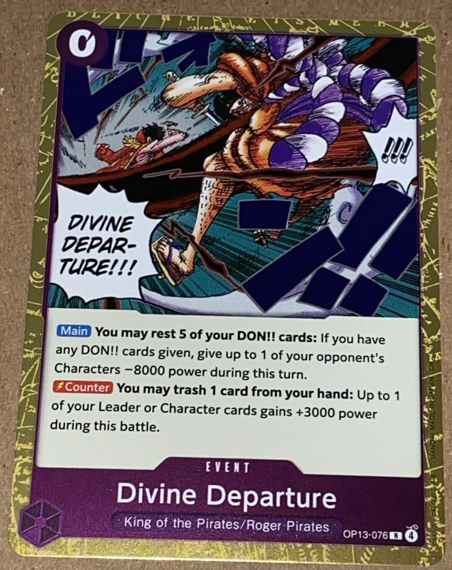 Divine Departure OP13-076 R Carrying On His Will One Piece CCG NM