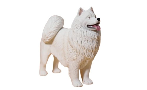 HiPlay JXK 1:6 Collectible Dog Figure: Samoyed, Expertly Hand-Painted ...