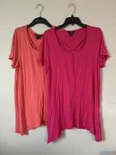 Terre Bleue Lot Of 2 Women s Large Tshirts Pi...