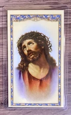 Holy Card "Prayer of Saint Gertrude"  For Holy Souls in Purgatory Laminated