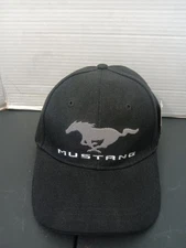 NWT Ford Mustang Hat Black Cap Embroidered Logo Open Road Brands Official
