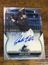 JAKE DELEO 2023 Bowman Draft #CDA-JD 1st Chrome Auto