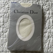 Vtg Christian Dior pantyhose 4533 Diorissimo Control Top Ultra Sheer Size 3