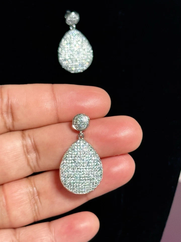 Pendientes de plata de ley 925 Foto 2 de 4