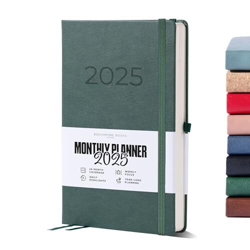 2025 A5 Dartmouth Green Hardcover Planner – Premium Diary & Journal  -image