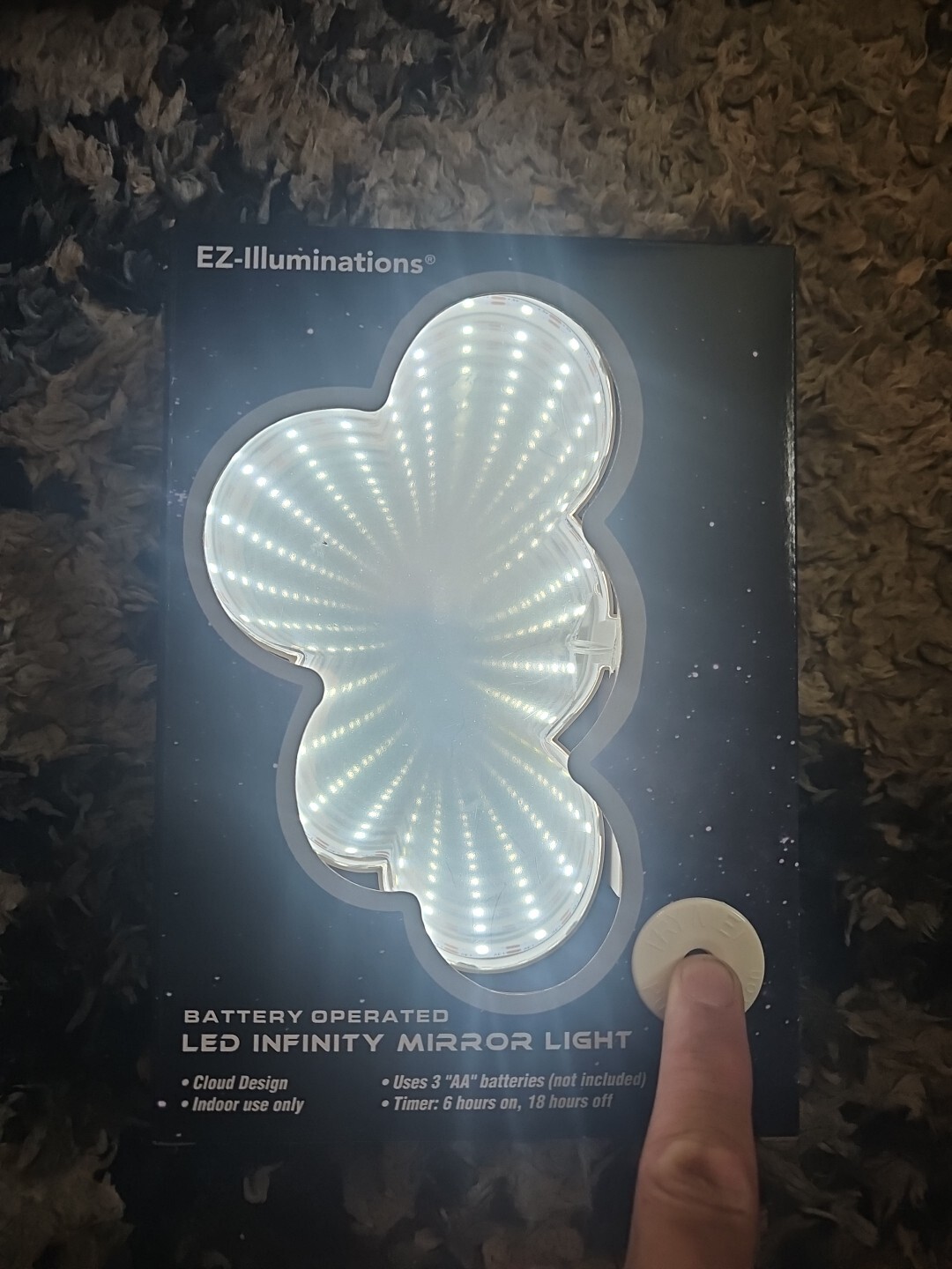 Multi-Color Cloud LED Night Light by EZ-Illuminations  -image