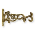 Brass Wall Bracket - Flower Design 13cm (5.12") - For Orthodox Vigil Lamps