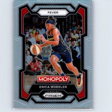 2024 Panini WNBA Monopoly Prizm Erica Wheeler #44 Silver Prizm Indiana Fever