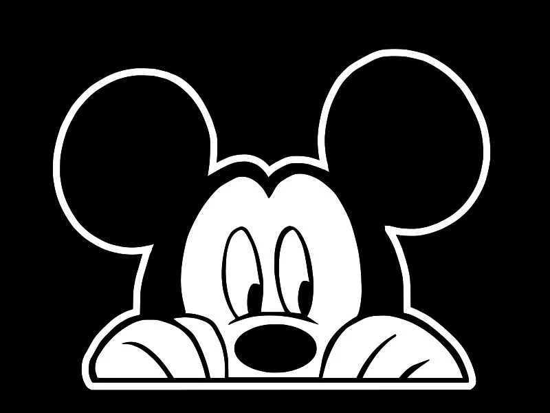 ORACAL Mickey Mouse Disney Vinyl Decal Car Truck Window Sticker CHOOSE SIZE COLOR