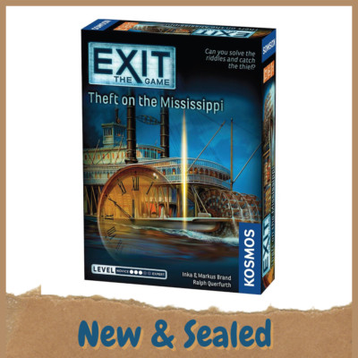EXIT The Game - Theft on the Mississippi - Brettspiel schnell kostenloser Versand