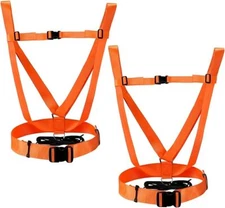  2 Pcs Deer Drag Harness Chest Dual Harness Cross Body Sled Pulling Straps 