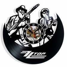 ZZ Top Vinyl Wall Clock Gift Birthday Holiday Art Home Room Decor