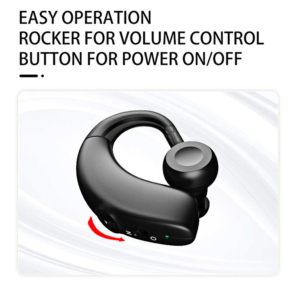 1x Black ZRS350 IPX4 Hearing Aid Rechargeable Noise Reduction Sound