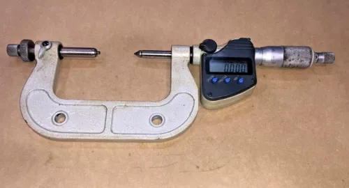 MITUTOYO 324-252-10 25 - 50 MM X 0.001 MM DIGITAL GEAR TOOTH MICROMETER