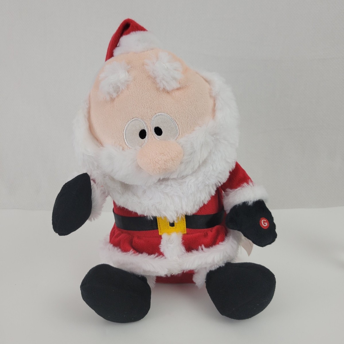 Gemmy Christmas Animated Santa Plush Sings 